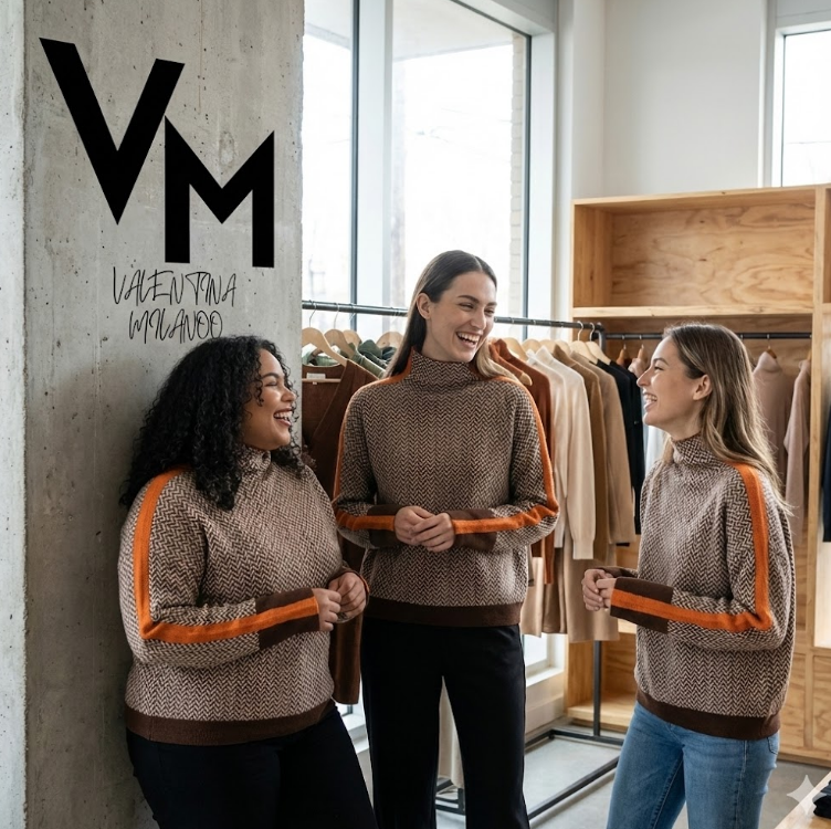 Milano |Jersey de cuello alto con rayas